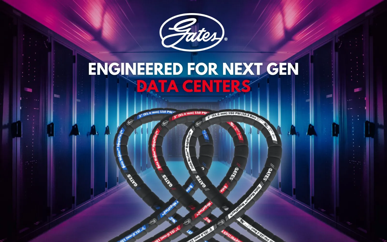 Maximize Cooling Performance in Data Centers with Gates® Data Master™ MegaFlex® Hose